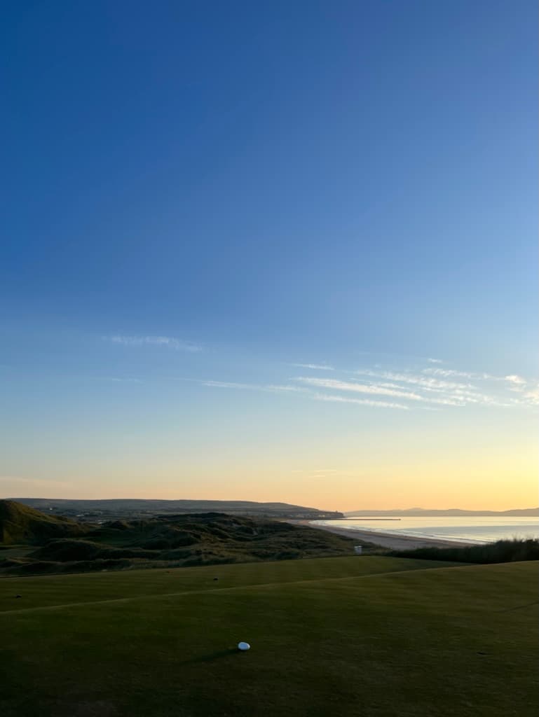 Sunset over first at Portstewart