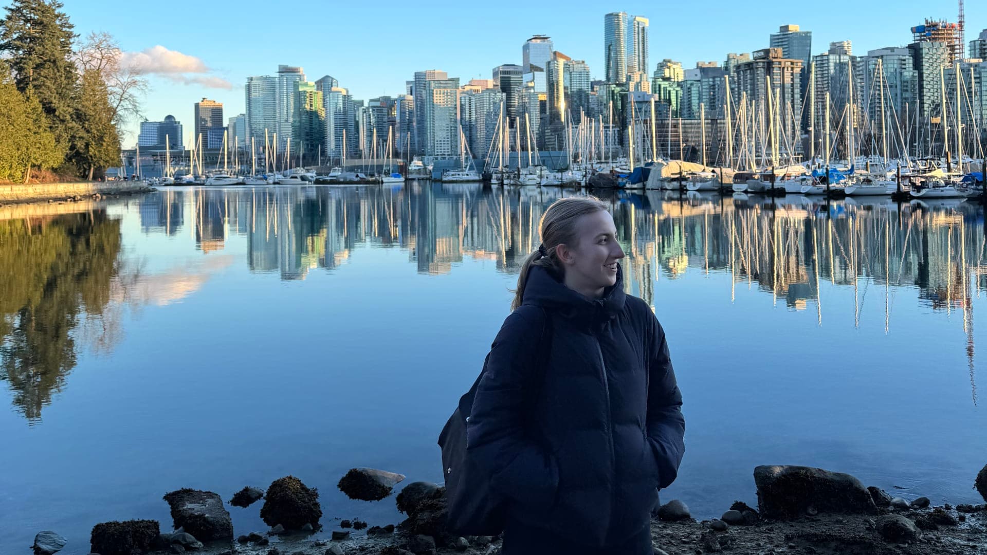 Wik at Stanley Park in Vancouver